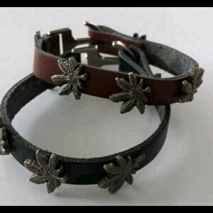 Brown Leaf Charm Bracelet